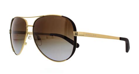 michael kors chelsea sunglasses gold brown polarized|michael kors mk5004 chelsea.